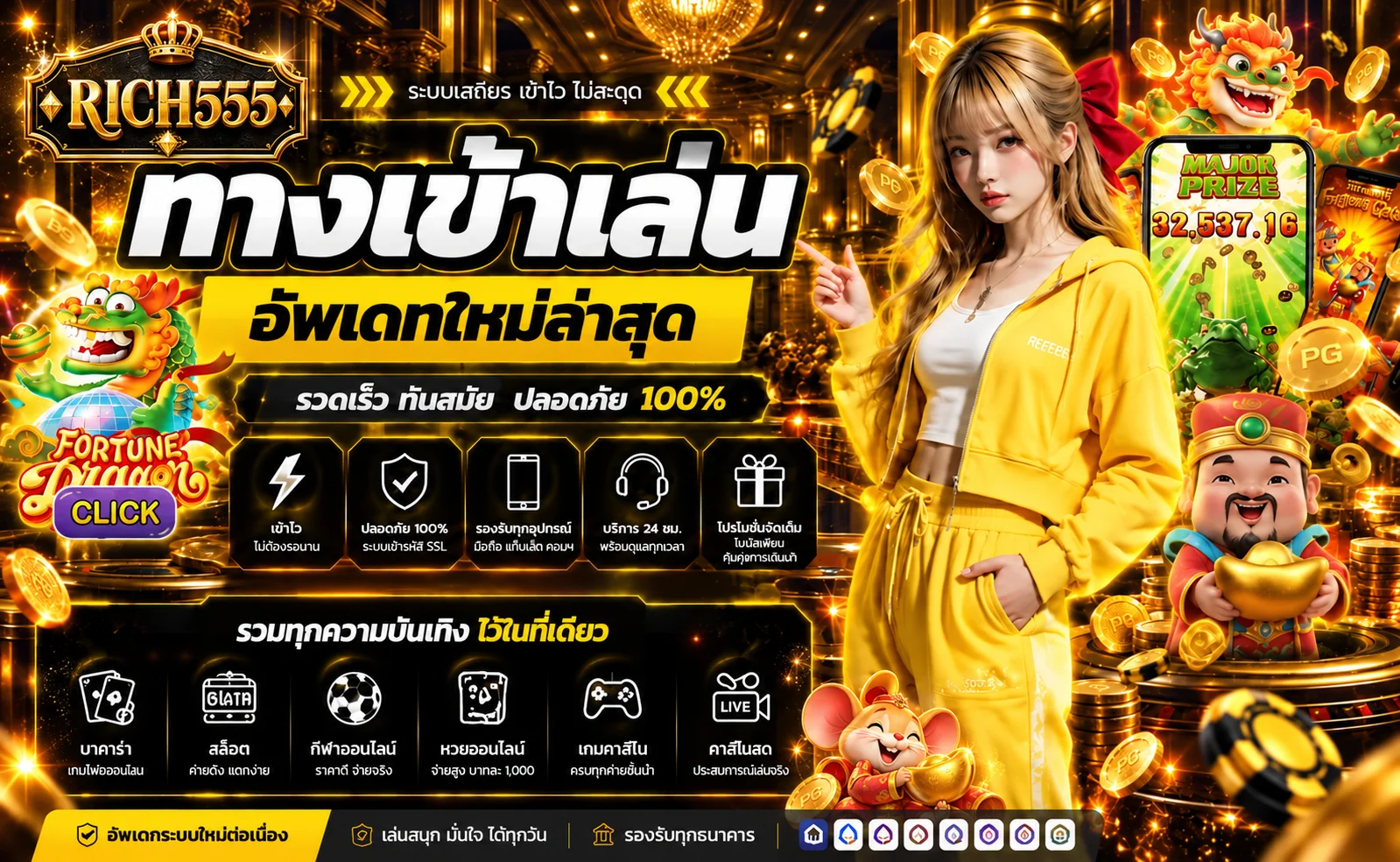 RICH555 สล็อตออนไลน์ รวมเกมและค่ายยอดนิยม
